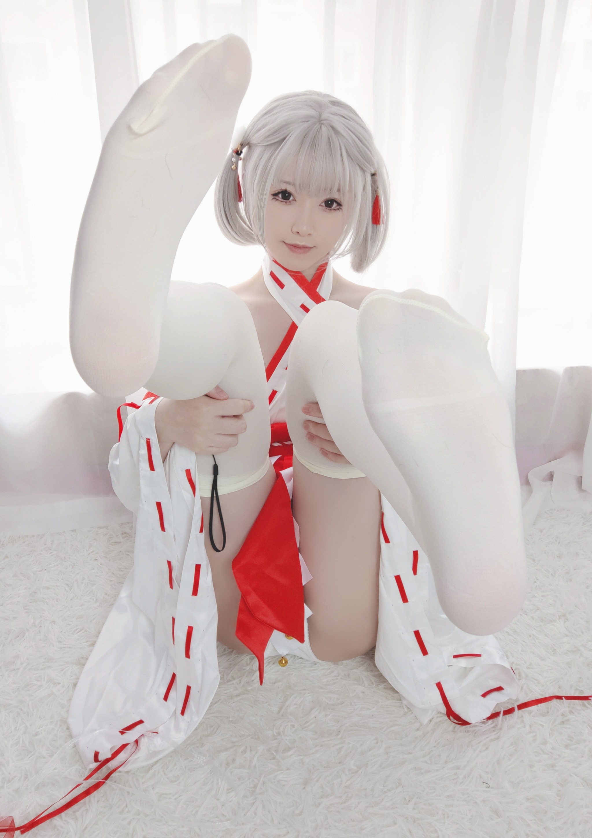 图片[1]-Asagiriai（愛ちゃん） – NO.021 巫女服自拍 [40P]-XikXak